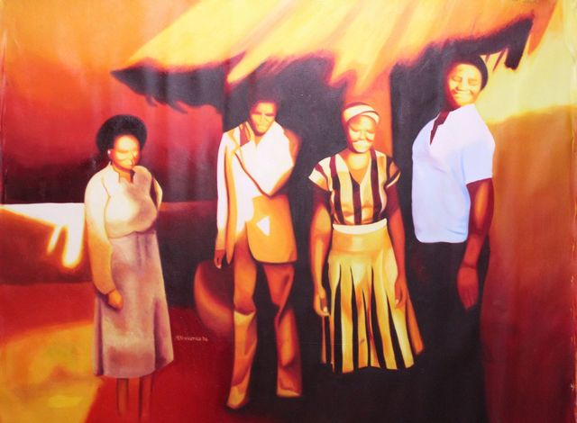 Mashudu Nevhutalu - Lotsha (good morning), 2024 - Afronova Gallery.