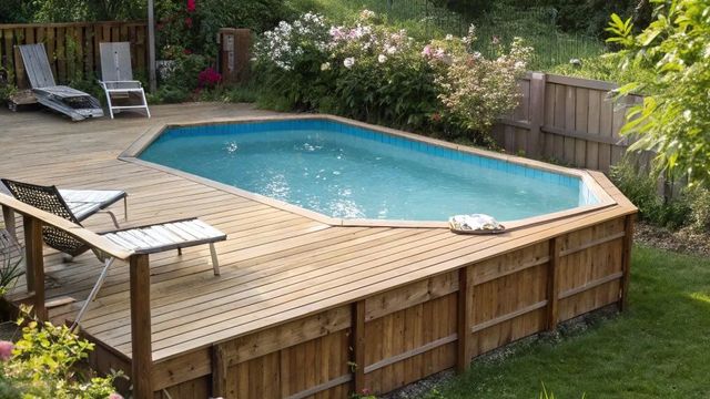 Tous les avantages d'une piscine en bois semi-enterrée
